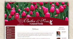 Desktop Screenshot of butlerandsonsfuneralhome.com